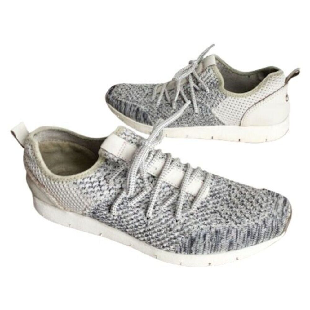 OTBT Knit Sneakers Marine Womens 7.5 Ivory Beige Black Comfort Shoes